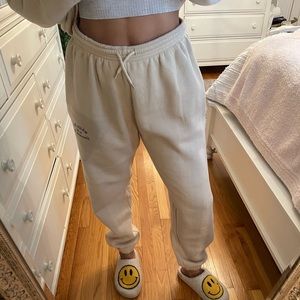 white fox joggers